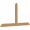 Ekena Millwork Portland Timber Gable Bracket, Western Red Cedar, 84"W x 45"H x 1 1/2"D x 5 1/2"F, 13/12 Pitch GBW084X45X0206POR00SWR - alternate 3